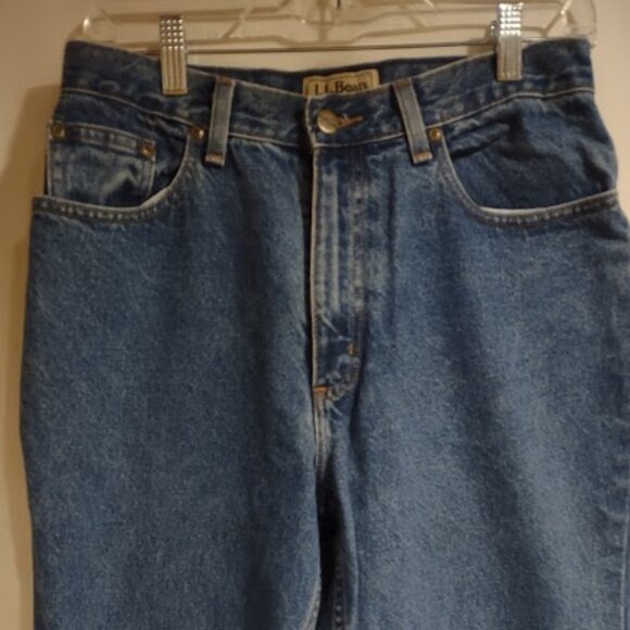 L.L. BEAN RELAXED FIT 5 POCKET MENS JEANS ALL COTTON NO BRAND/CARE TAGS 30 X 26 - Picture 2 of 9